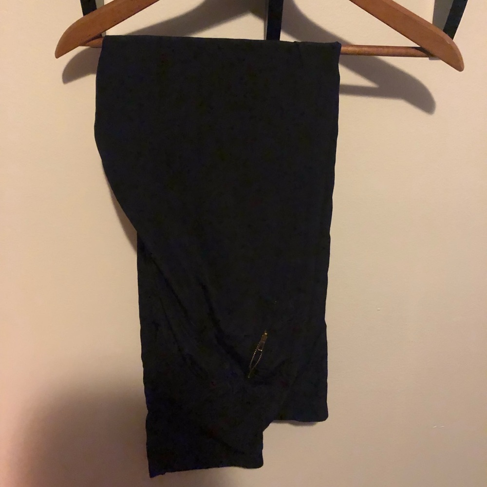 Black Silk-Like Pants